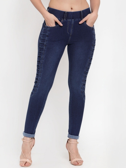 

Westwood Women Blue Solid Skinny-Fit Denim Jeggings