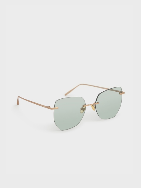 

CHARLES & KEITH Women Butterfly UV Protected Sunglasses CK3-71280377, Green