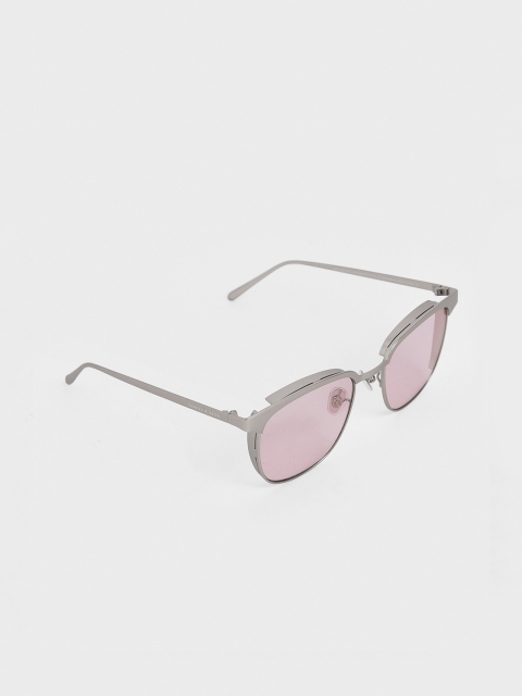 

CHARLES & KEITH Women Rectangle Sunglasses CK3-41280408, Pink