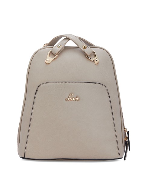 

Lavie Women Beige Solid Backpack