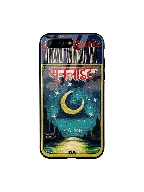 

DailyObjects Blue & Red Moonlight Matchbox iPhone 7 Plus Glass Case