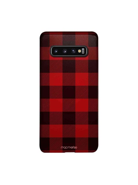 

macmerise Black & Red Checkmate Sublime Samsung Galaxy S10 Back Case