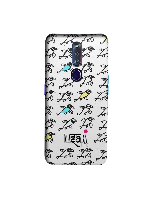 macmerise White & Black Masaba Bird Print Oppo F11 Pro Case