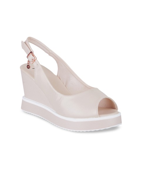 

Metro Women Pink Solid Peep Toes