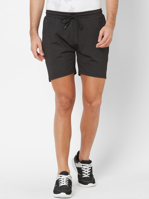 

Sweet Dreams Men Black Solid Lounge Shorts
