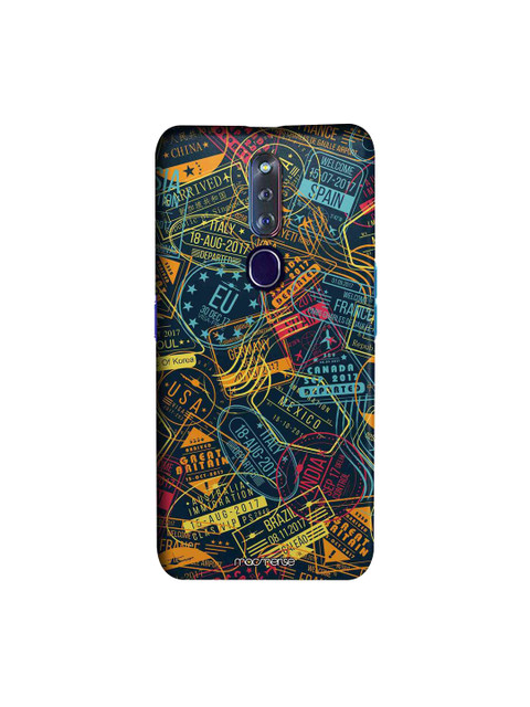 

macmerise Blue & Yellow Immigration Stamps Neon Sublime Oppo F11 Pro Phone Case