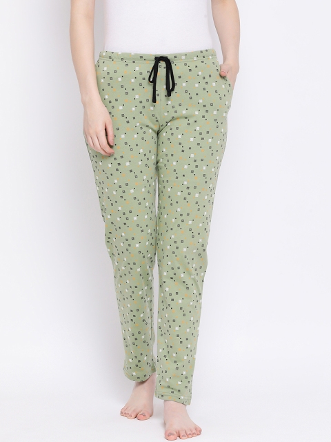 

Kanvin Women Green Printed Pyjamas PJ1062
