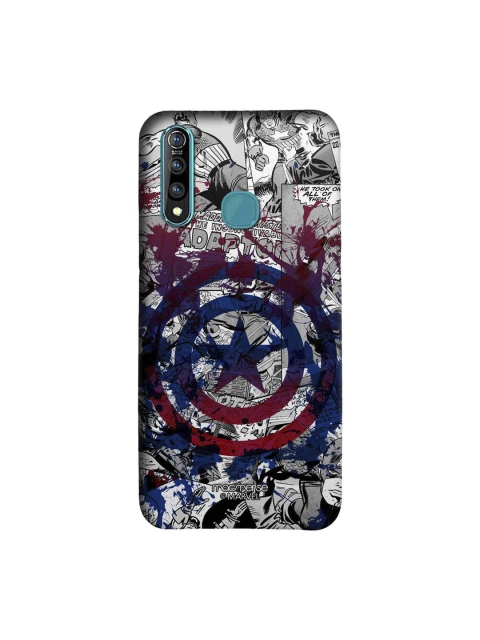 

macmerise Grey & Navy Blue Splash Out Shield Sublime Vivo Z1 Pro Mobile Case