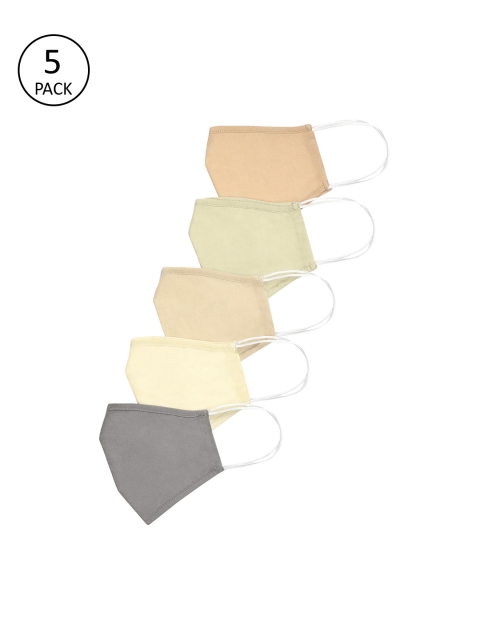 

Go Colors Unisex 5Pcs 2Ply Reusable Outdoor Masks, Beige