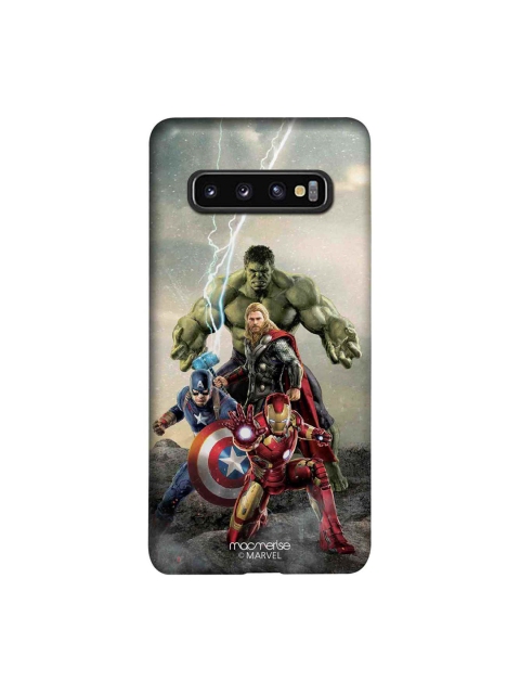 

macmerise Blue & Red Marvel Comics Time To Avenge Samsung Galaxy S10 Back Case