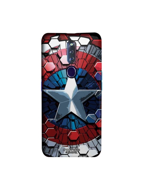 

macmerise Blue & Red Marvel Printed Oppo F11 Pro Back Case
