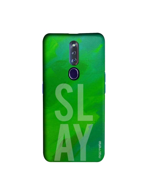 

macmerise Green & White Slay Printed Oppo F11 Pro Case