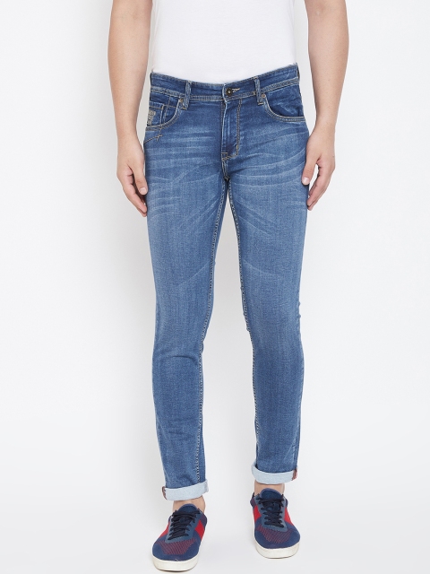 

American Archer Men Blue Skinny Fit Low-Rise Clean Look Stretchable Jeans