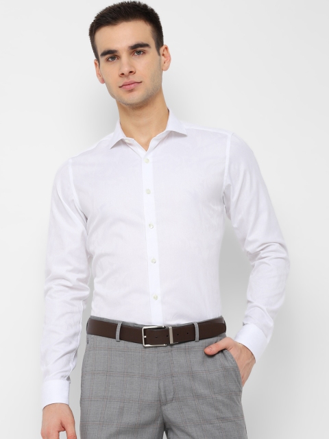 

SIMON CARTER LONDON Men White Slim Fit Solid Formal Shirt