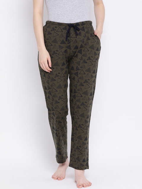 

Kanvin Women Brown & Black Printed Pyjamas