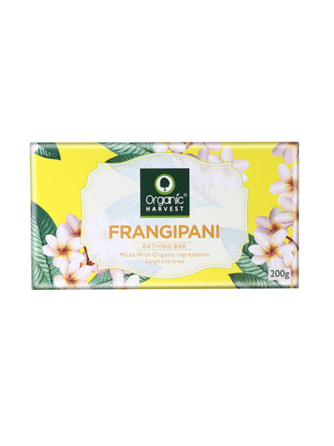 

Organic Harvest Frangipani Bathing Bar 200 g, Green