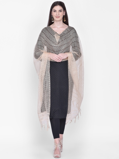 

Dupatta Bazaar Cream-Coloured Woven Design Dupatta