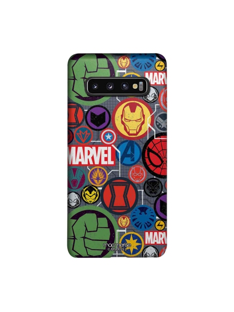 

macmerise Grey & Red Marvel Comics Iconic Mashup Samsung Galaxy S10 Back Case