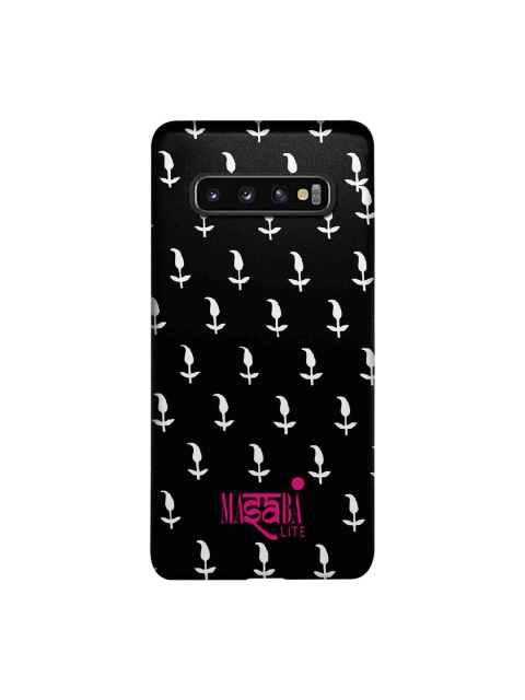 

macmerise Black & White Masaba Leaf Motif Sublime Samsung Galaxy S10 Back Case