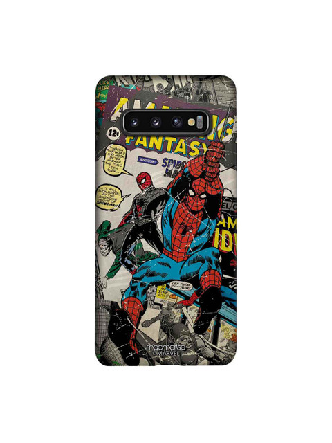 

macmerise Grey & Red Marvel Comics Spidey Sublime Samsung Galaxy S10 Back Case