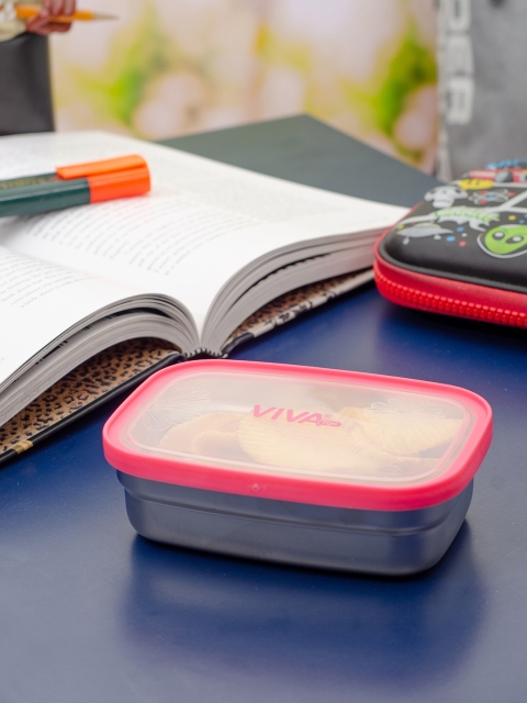 

VIVA h2o Set of 2 Steel-Toned & Transparent Stainless Steel Storage Boxes