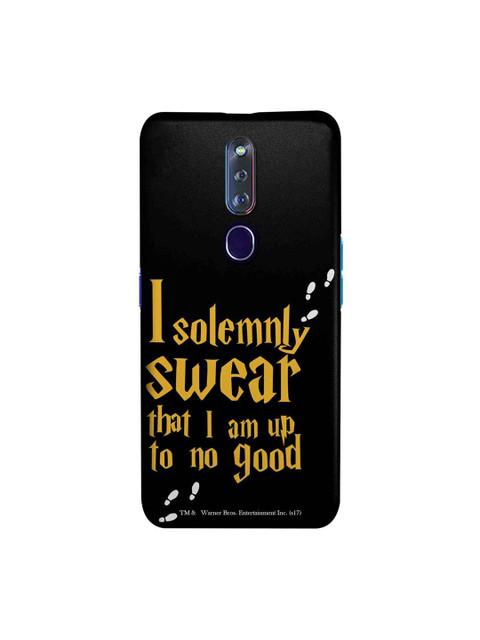 

macmerise Black & Yellow Solemnly Swear Harry Potter Sublime Oppo F11 Pro Back Cover