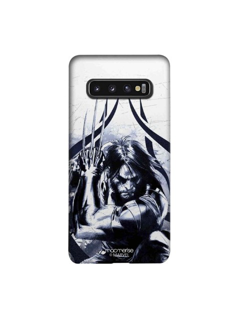 

macmerise White & Black Marvel Comics Lethal Logan Sublime Samsung Galaxy S10 Case