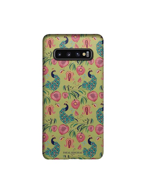 

macmerise Olive Green & Pink Payal Singhal Aar & Mor Samsung Galaxy S10 Case
