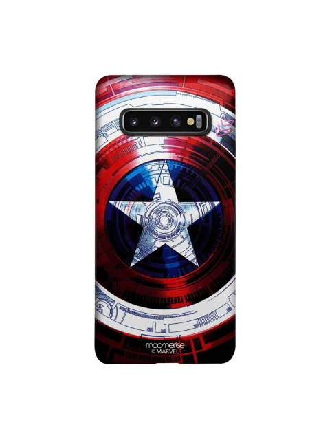 

macmerise Red & Blue Marvel Comics Captains Shield Decoded Sublime Samsung Galaxy S10 Back Case