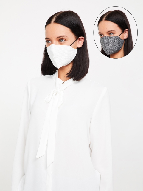 

Ginger by Lifestyle Women 2 Pcs 3-Ply Printed Reusable Outdoor Fabric Masks, Multi