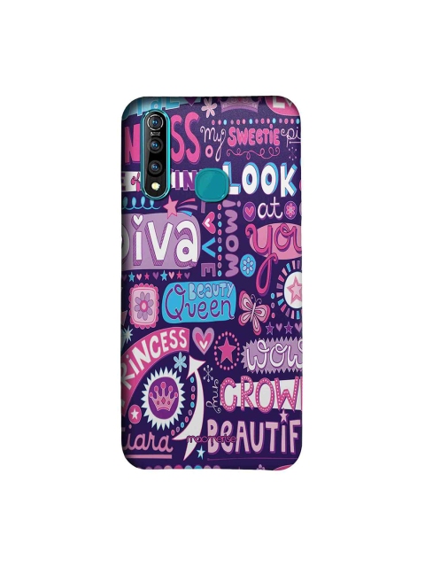 

macmerise Purple & Pink Diva Diaries Sublime Vivo Z1 Pro Back Cover
