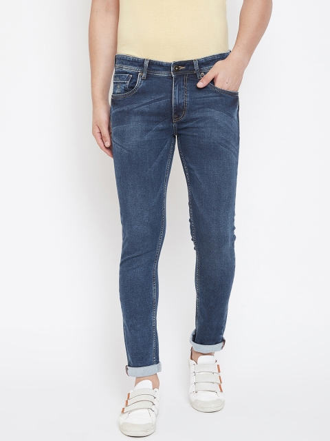 

American Archer Men Blue Skinny Fit Low-Rise Clean Look Stretchable Jeans