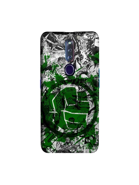 

macmerise Black & Green Marvel Comics Splash Out Hulk Fist Sublime Oppo F11 Pro Case
