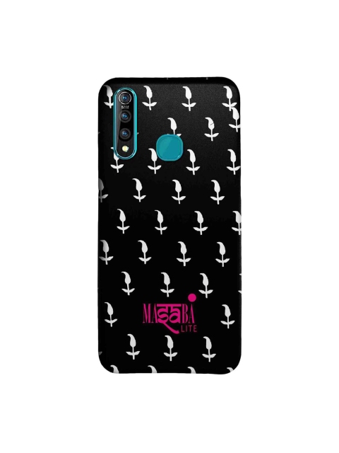 

macmerise Black & White Masaba Lite Leaf Motif Sublime Vivo Z1 Pro Back Cover