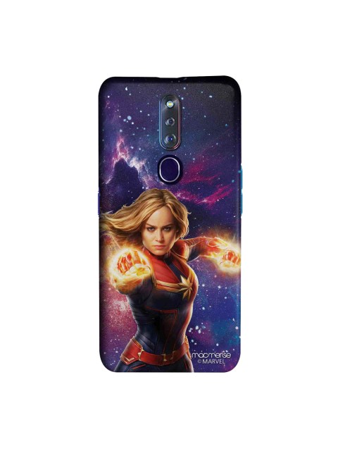 

macmerise Blue & Red Marvel Comics Fierce Captain Marvel Sublime Oppo F11 Pro Back Case