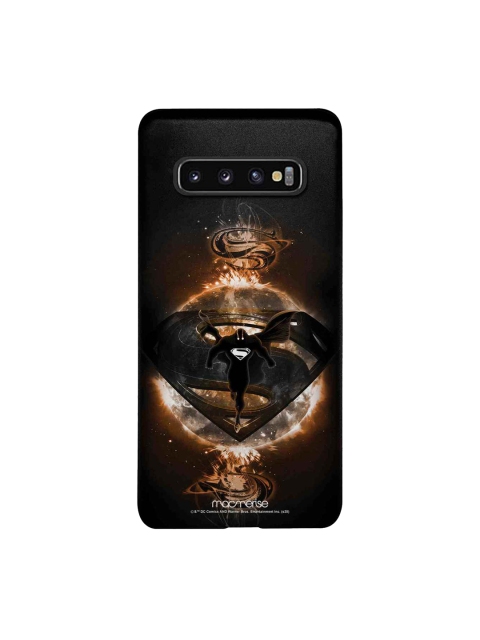 

macmerise Black & Gold-Toned DC Comics Superman Rage Sublime Samsung Galaxy S10 Case