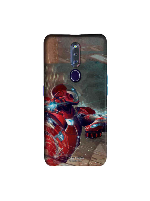 

macmerise Red & Brown Marvel Comics Ironman Attack Sublime Oppo F11 Pro Case