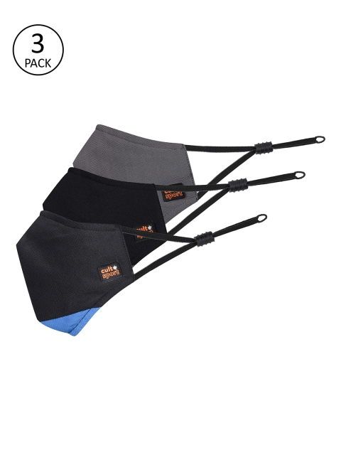 

Cultsport Unisex Assorted Pack Of 3 7-Ply Reusable Outdoor Masks