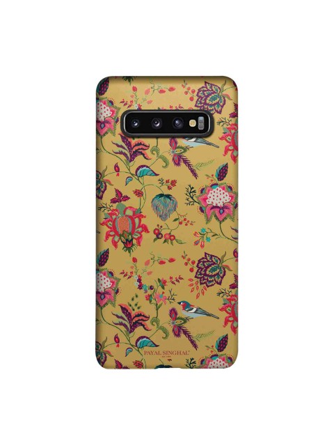 

macmerise Mustard Yellow & Pink Payal Singhal Chidiya Sublime Samsung Galaxy S10 Back Case
