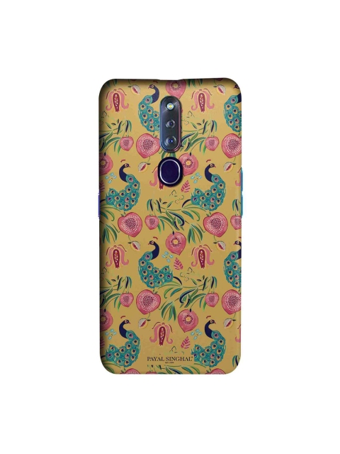 

macmerise Mustard Yellow & Pink Anaar & Mor Print Oppo F11 Pro Case
