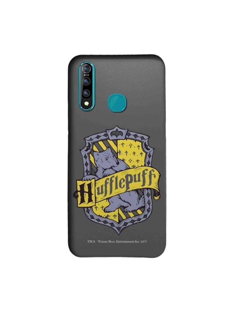 

macmerise Grey & Yellow Harry Potter Crest Hufflepuff Printed Vivo Z1 Pro Case