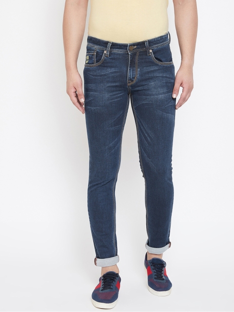 

American Archer Men Blue Skinny Fit Low-Rise Clean Look Stretchable Jeans