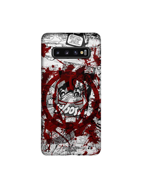

macmerise White & Red Marvel Comics Splash Out Ironman Sublime Samsung Galaxy S10 Case