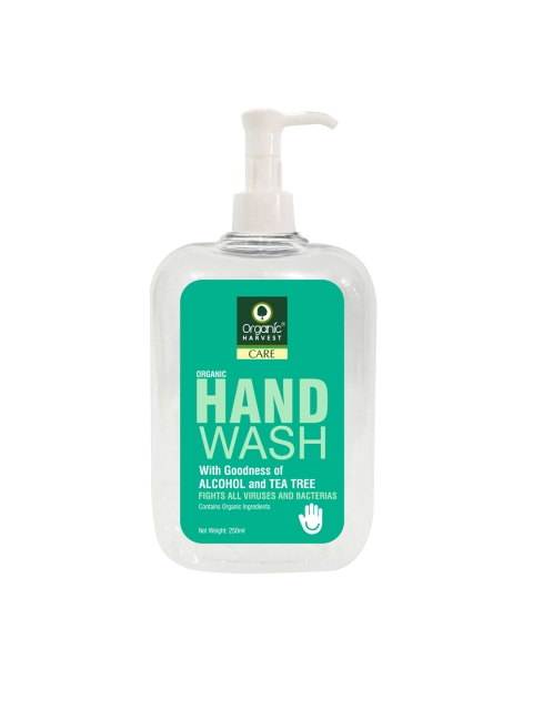 

Organic Harvest Unisex Goodness of Alcohol and Tea Tree Hand Wash, 250ml, Green