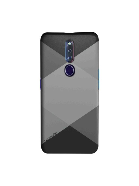 

macmerise Black & Grey Criss Cross Sublime Oppo F11 Pro Back Case