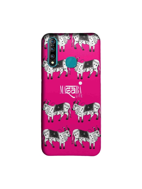

macmerise Pink & WhiteMasaba Lite Cow Print Sublime Vivo Z1 Pro Back Cover