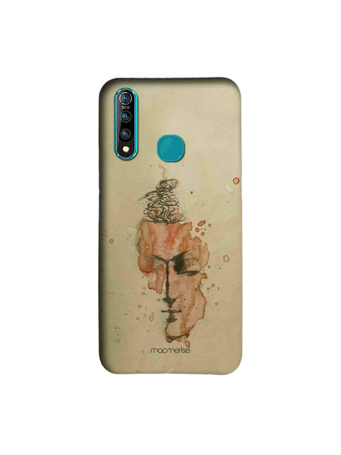 

macmerise Beige & Red Graphic India Buddha Droplets Sublime Vivo Z1 Pro Mobile Case