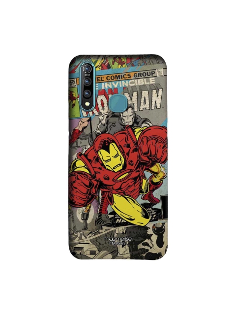 

macmerise Grey & Red Marvel Comics Comic Ironman Sublime Vivo Z1 Pro Back Cover