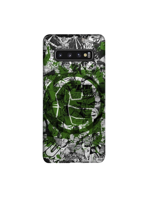 

macmerise Green & Black Marvel Comics Splash Out Hulk Fist Sublime Samsung Galaxy S10 Back Case