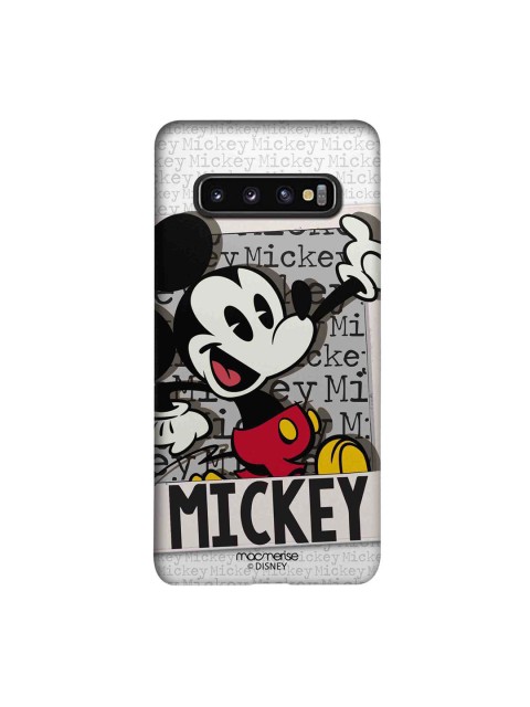 

macmerise Grey & Black Disney Hello Mr Mickey Sublime Samsung Galaxy S10 Back Case